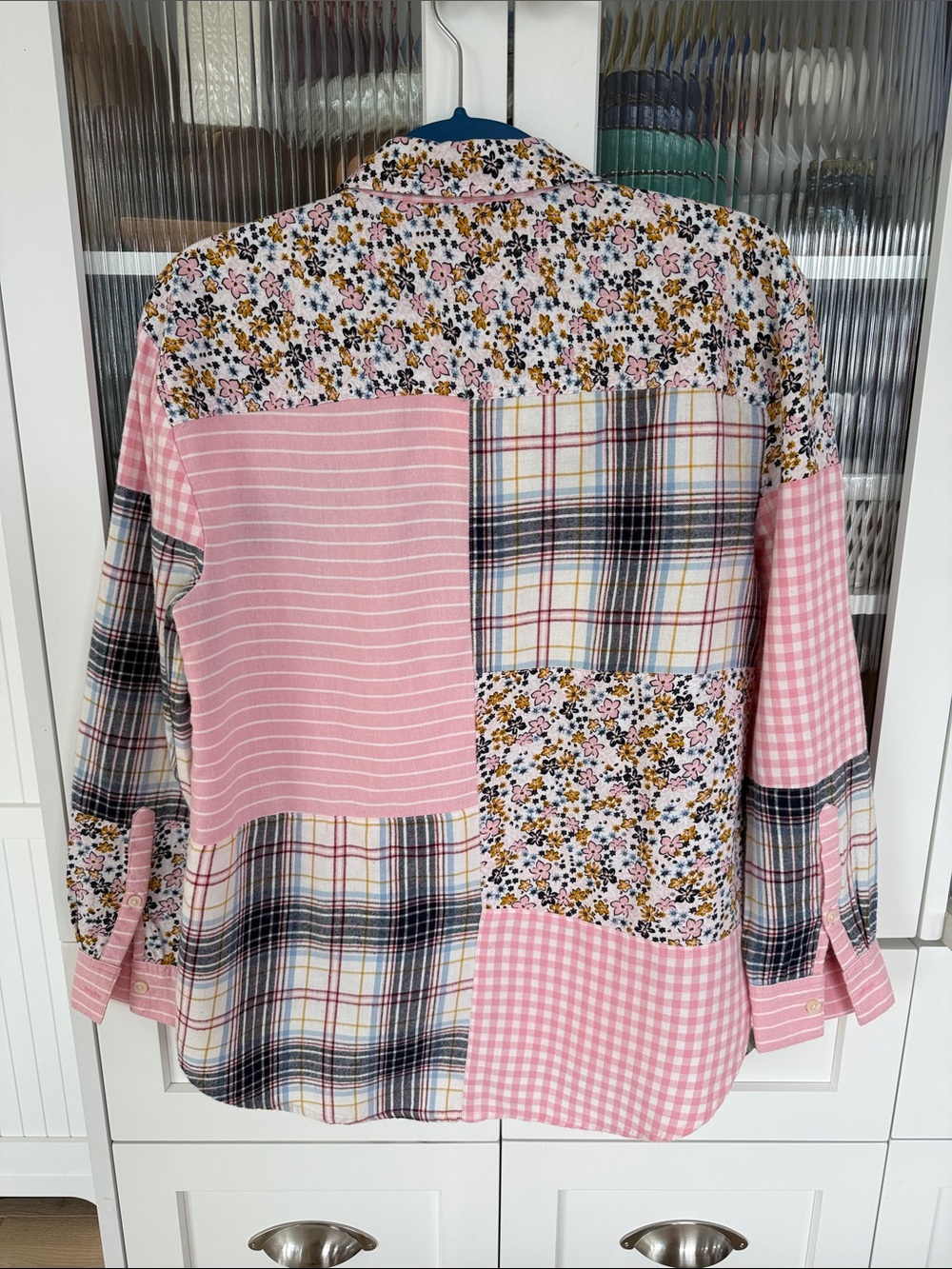 Flannel patchwork button down - Picture 5 of 9